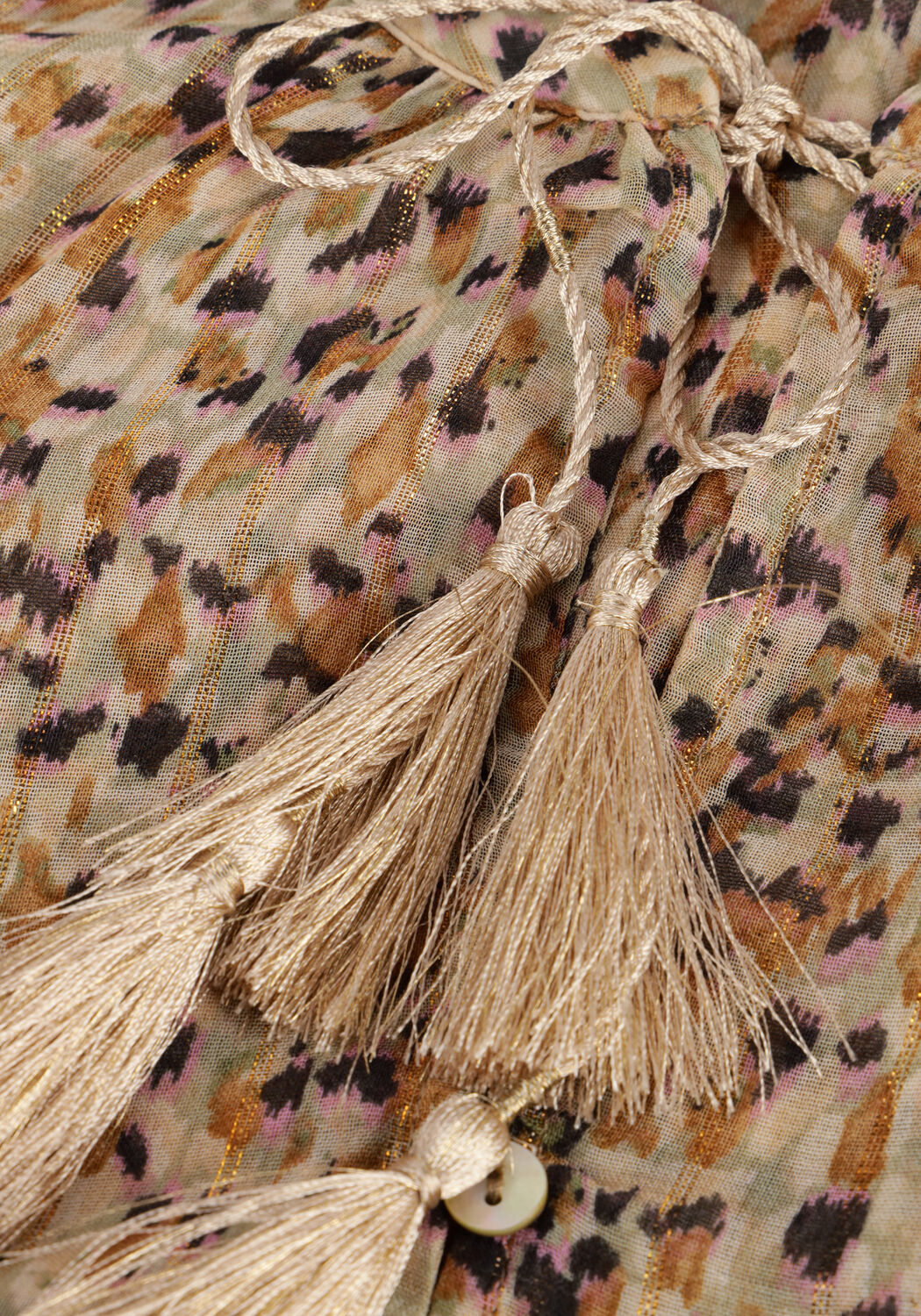 SUMMUM Mini robe DRESS CONFETTI SPOT PRINT en beige - large