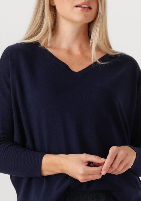 RESORT FINEST Pull V-NECK CAPE SWEATER Bleu foncé - large