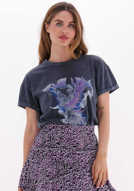 ALIX THE LABEL T-shirt LADIES KNITTED PHOENIX T-SHIRT en gris - large