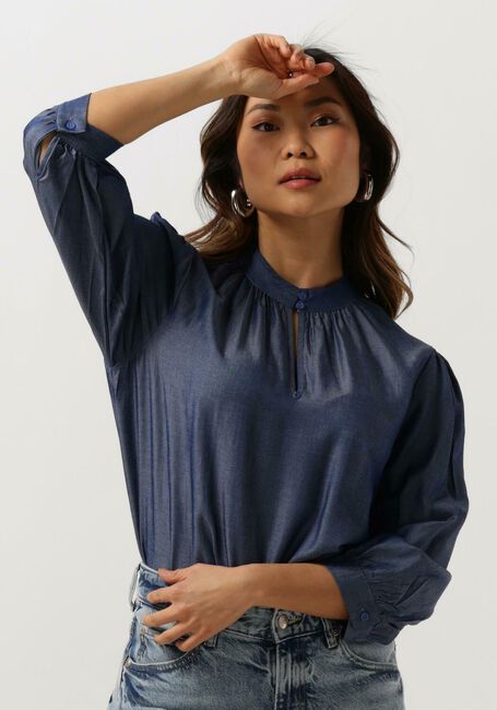 Blauwe MINUS  KELSY 3/4 SLEEVE BLOUSE - large