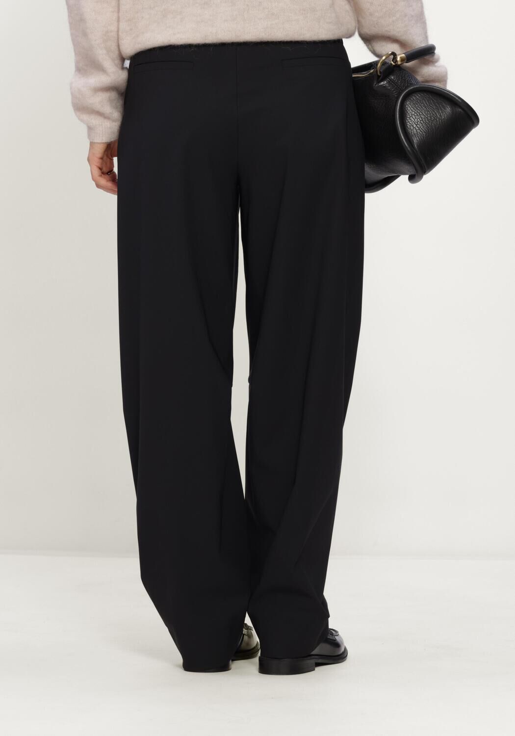 STUDIO ANNELOES Pantalon Marlise barrel trousers en noir - large