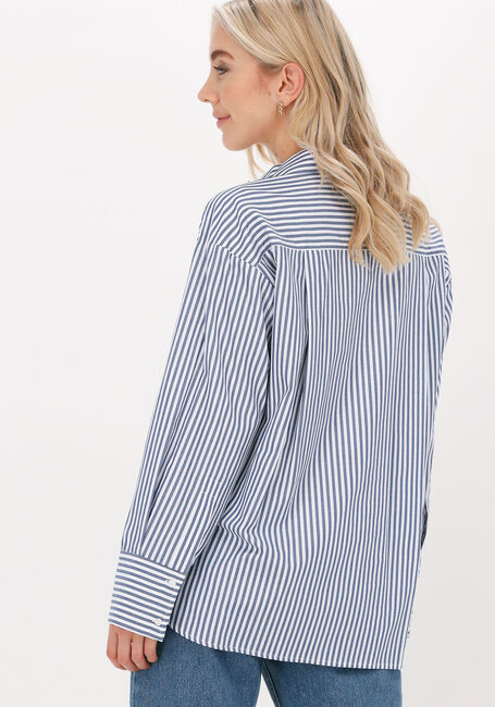 Blauwe JUST FEMALE  CHOICE BOYFRIEND SHIRT - large