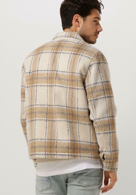 SCOTCH & SODA Surchemise WOOL-BLEND ZIP-THRU CHECK OVERSHIRT Blanc - large