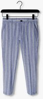 SCOTCH & SODA Pantalon STRIPED RELAXED SLIM FIT-LINEN DRESSED PANTS Bleu/blanc rayé - medium