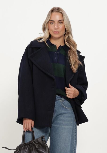 Donkerblauwe INWEAR Jack ZORAHIW SHORT DB COAT - large