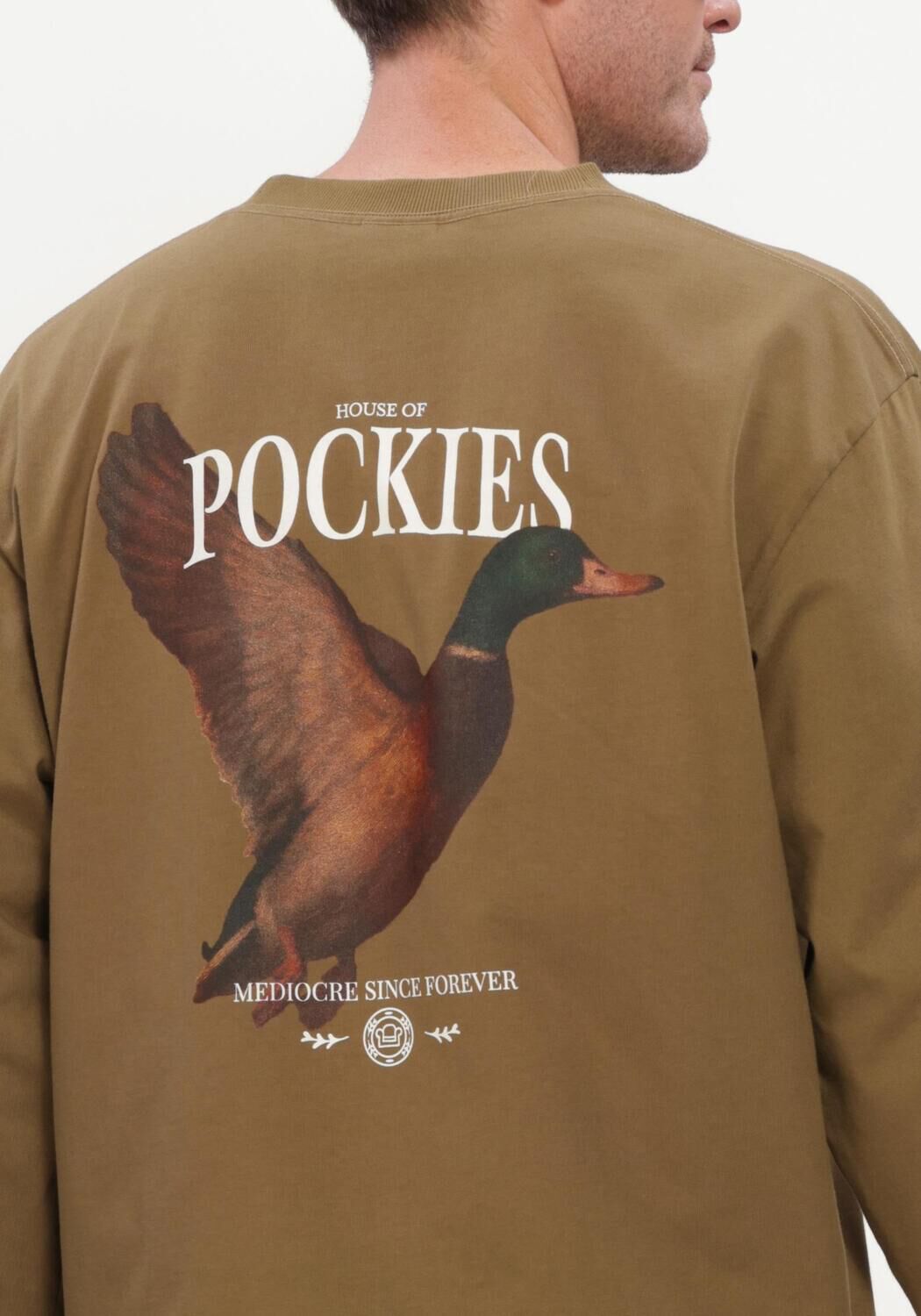 Groene POCKIES T-shirt DUCK LS - large