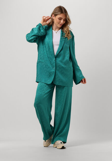 Blauwe ALIX THE LABEL Wijde broek LADIES WOVEN WIDE LEG PANTS - large