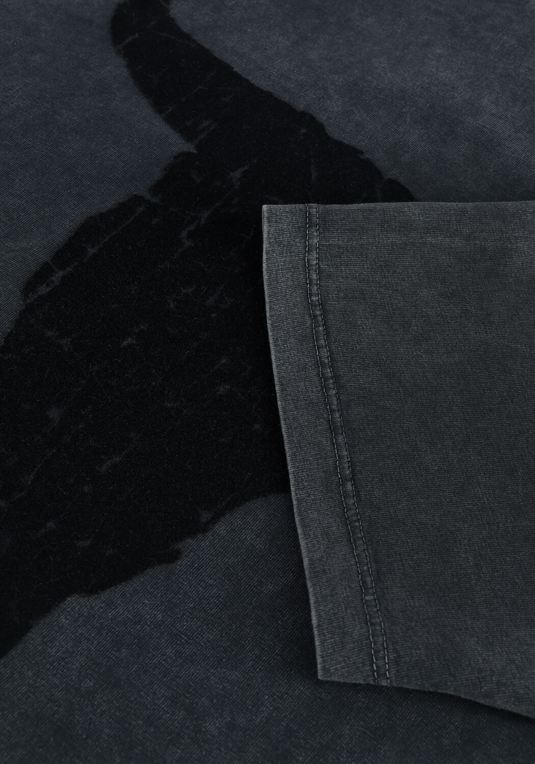 Zwarte ALIX THE LABEL T-shirt LADIES KNITTED BULL T-SHIRT - large