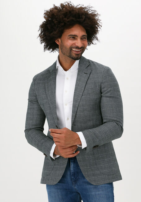 Donkergrijze PROFUOMO Colberts JACKET WOVEN FAU - large