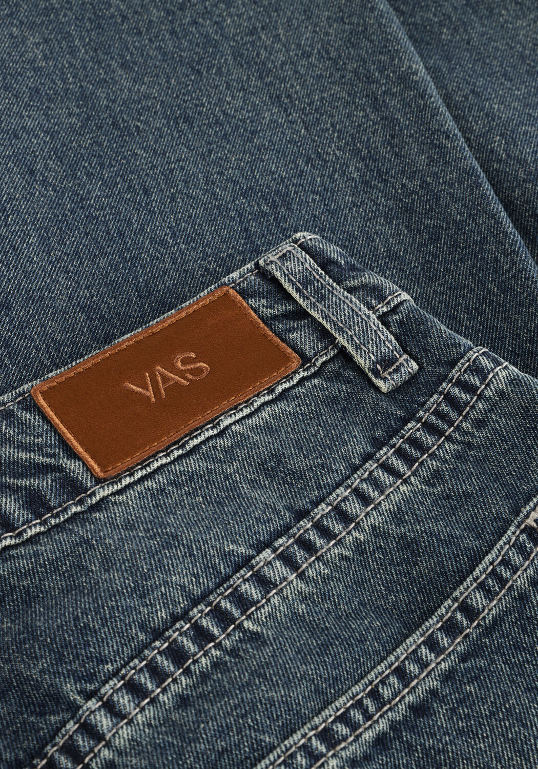 Blauwe Y.A.S. Wide jeans YASSIVA HMW WIDE JEANS S. - large