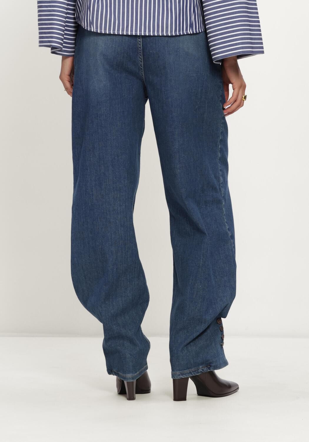Blauwe EST'SEVEN Wide jeans LOUA DENIM 26 - large