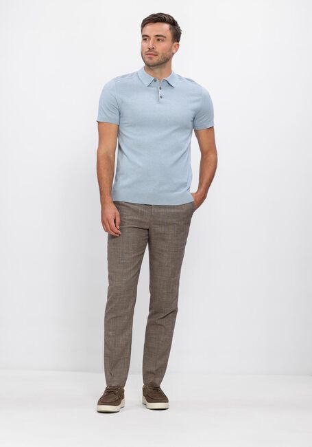 SELECTED MEN Polo SLHBERG SS KNIT POLO NOOS en bleu - large