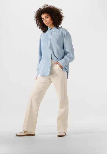 Lichtblauwe SECOND FEMALE  IRVIN DENIM SHIRT - large