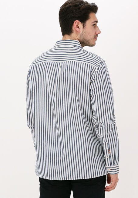 SCOTCH & SODA Chemise décontracté INDIGO STRIPED 2-POCKET REGULA Bleu foncé - large