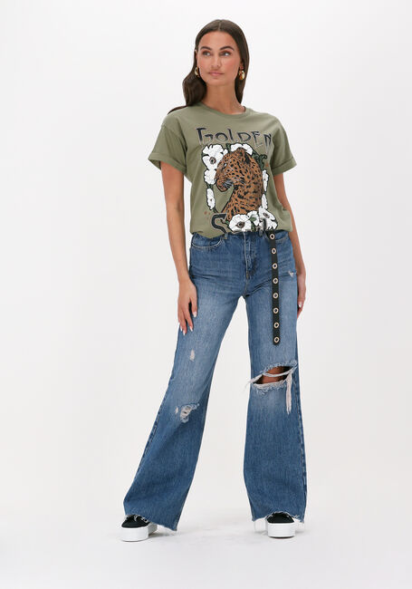 COLOURFUL REBEL T-shirt GOLDEN SOUL BOXY TEE en vert - large