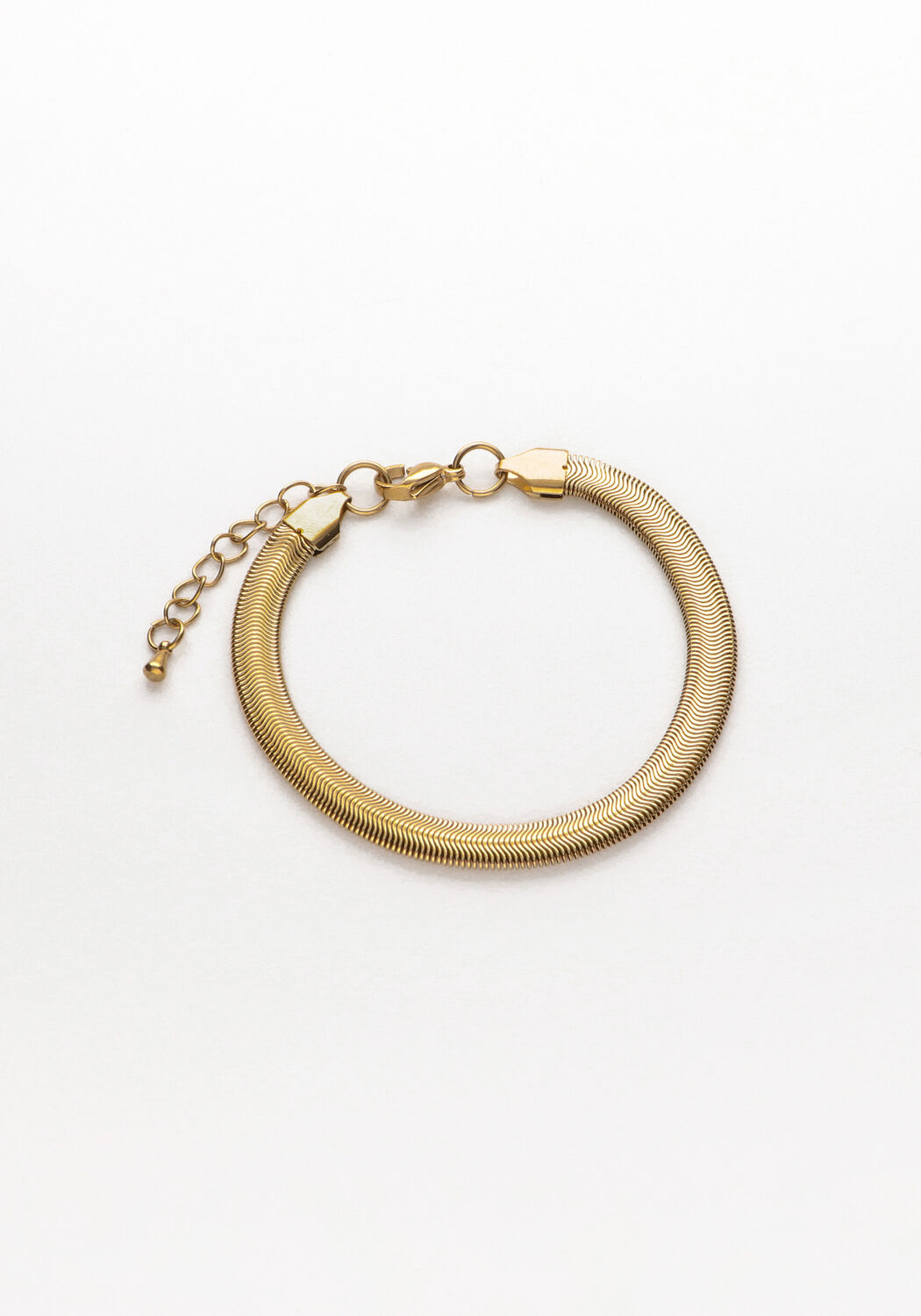 NOTRE-V Bracelets ARMBAND PLATTE SCHAKEL #1 Dor&eacute;