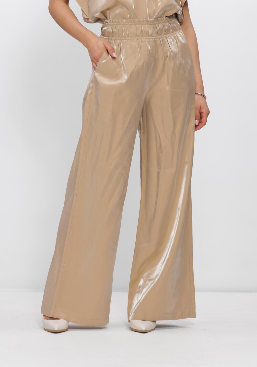 NUKUS Pantalon RUBI PANTS SHINY Sable - large