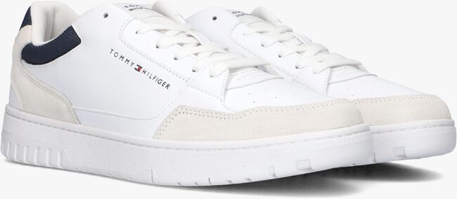 Witte TOMMY HILFIGER Lage sneakers TH BASKET COR - large