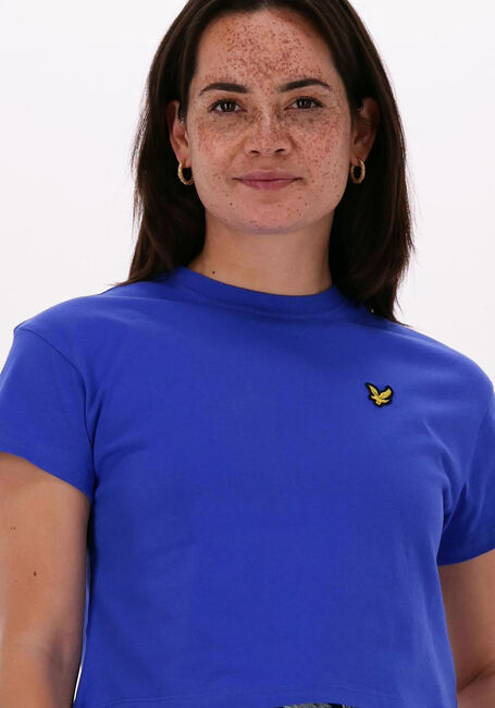 LYLE & SCOTT T-shirt CROPPED T-SHIRT en bleu - large