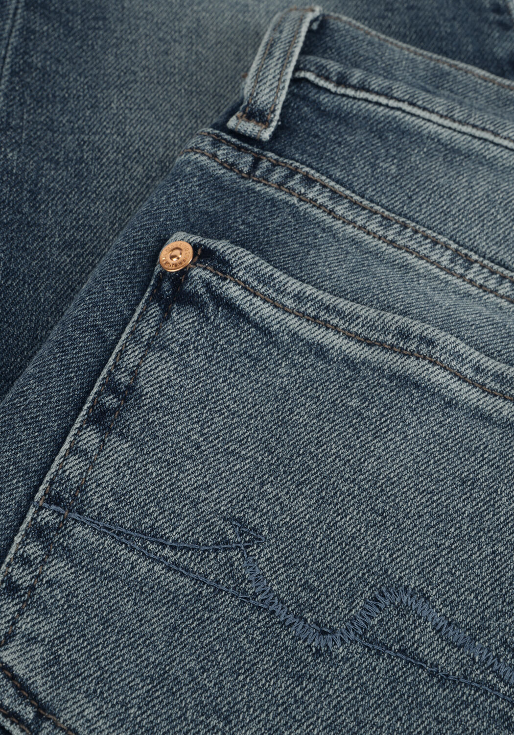 7 FOR ALL MANKIND Straight leg jeans ROXANNE LUXE VINTAGE SEA LEVEL Bleu fonc&eacute; - large