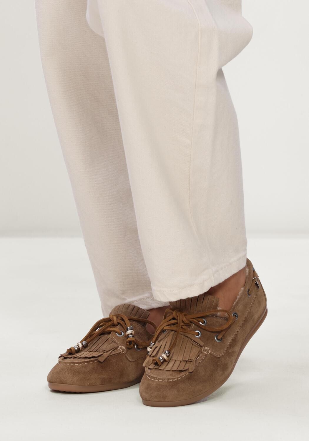 Camel VIA VAI Loafers JUNE SHELBY - large
