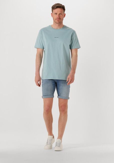 Lichtblauwe PURE PATH T-shirt REGULAR FIT CREWNECK SS T-SHIRTS - large