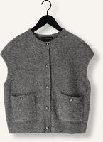 Grijze STUDIO AR Vest IDONY STUDS BOUCLE KNIT Grijze STUDIO AR Vest IDONY STUDS BOUCLE KNIT - medium
