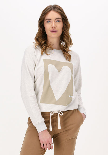 Gebroken wit 10DAYS Sweater SWEATER HEART - large