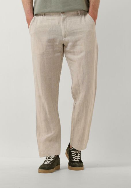 SELECTED HOMME Pantalon SLH196-STRAIGHT MADS LINEN PANT en beige - large