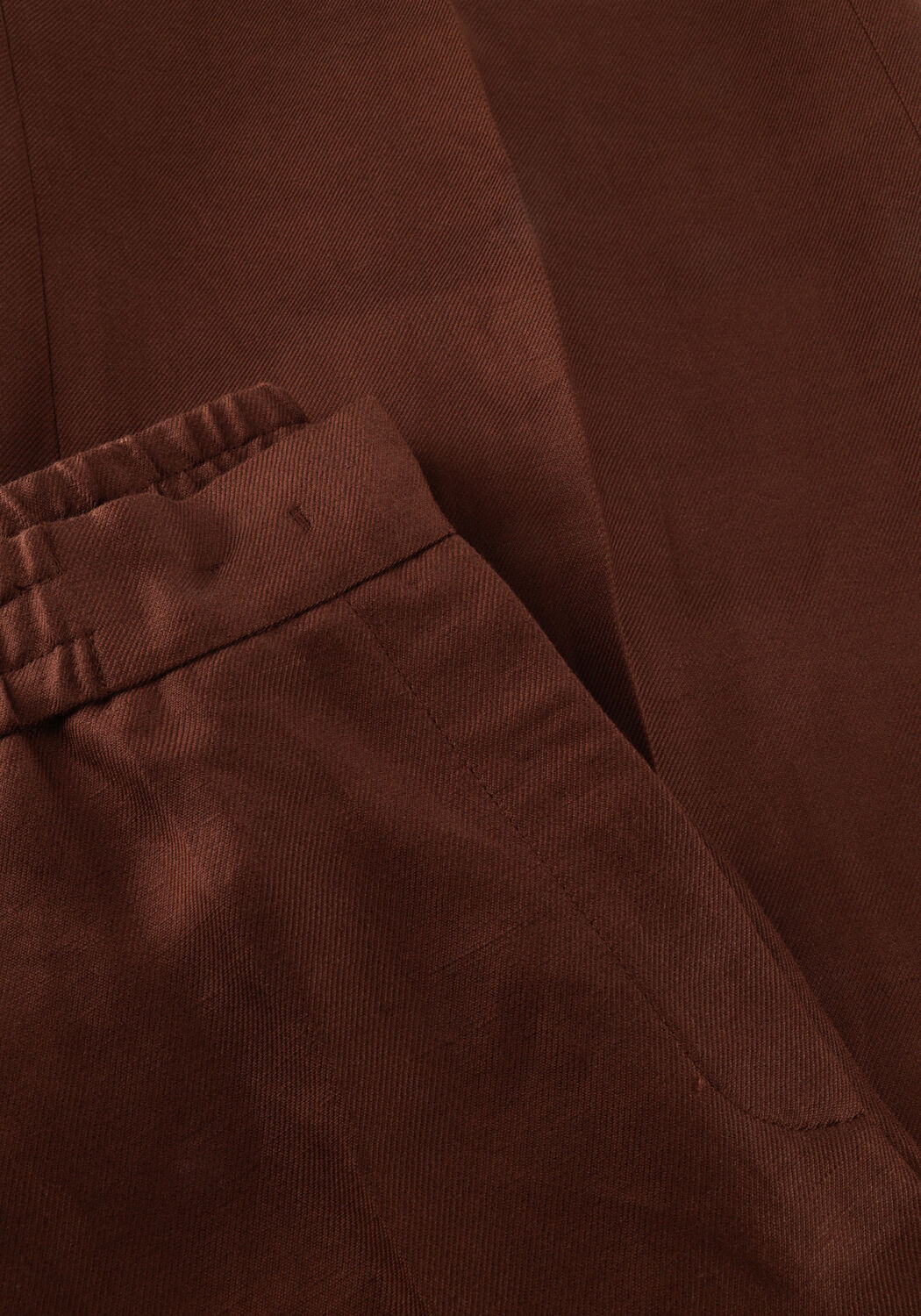 BEAUMONT Pantalon large GIRONA PANTS en marron - large