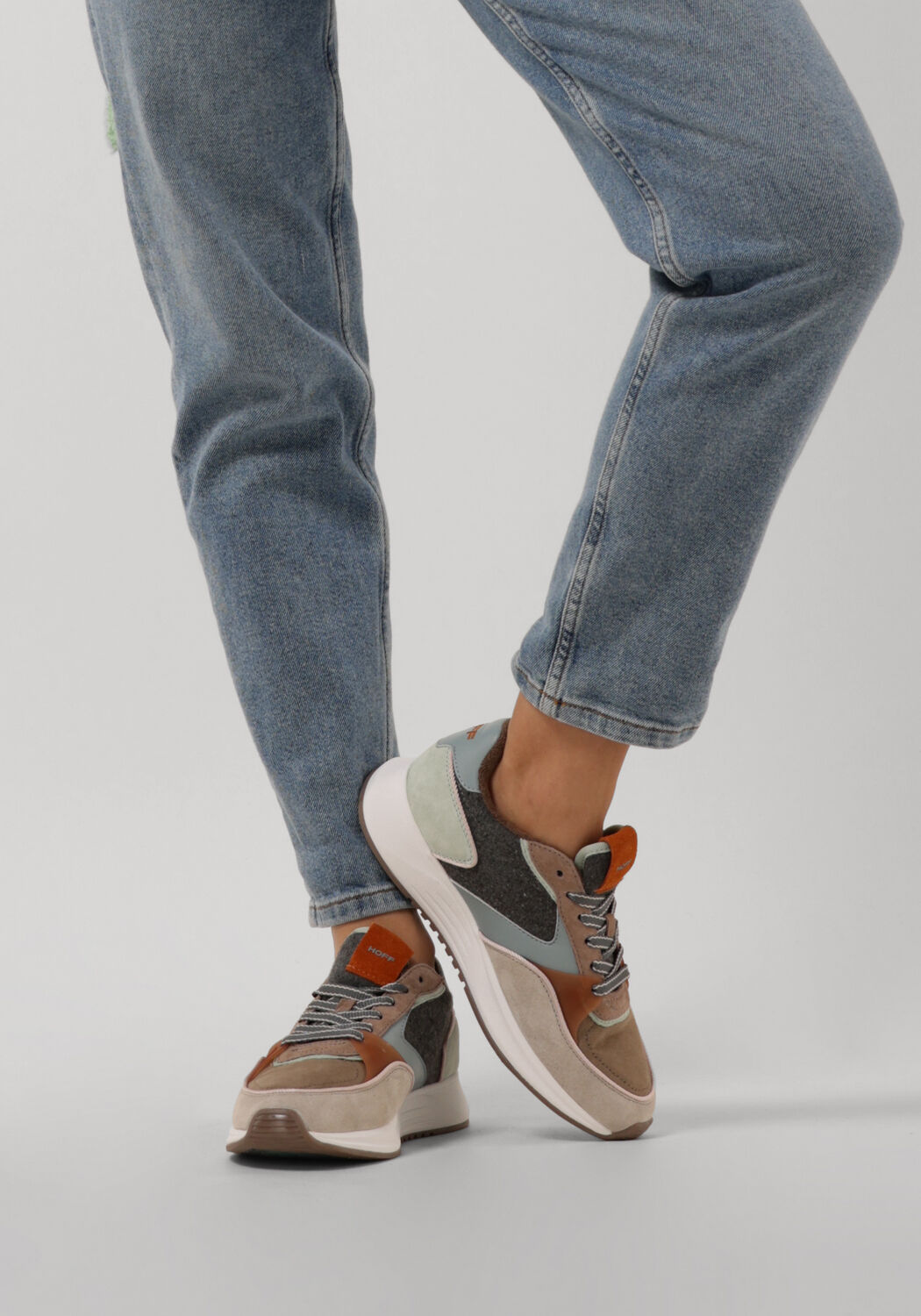 dames sneakers taupe