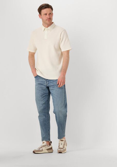 ANERKJENDT Polo AKKIKI WAFFLE POLO TEE Blanc - large