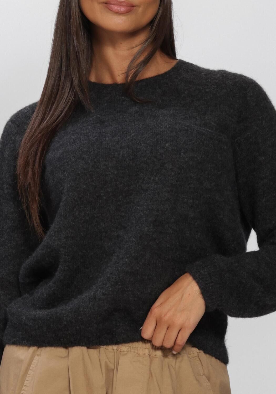 Donkergrijze BY-BAR Trui POLLY PULLOVER - large