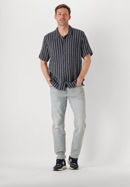 CAST IRON Chemise décontracté SHORT SLEEVE SHIRT YD STRIPE REGULAR FIT en bleu - large