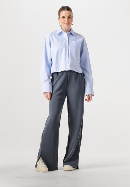 Lichtblauwe SECOND FEMALE  BAULO CROPPED SHIRT - large