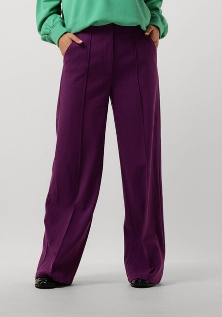 Paarse HARPER & YVE Wijde broek HOLLY-PA - large