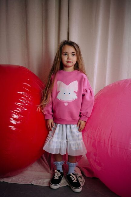 Roze DAILY BRAT Sweater KITTY CAT SWEATER - large