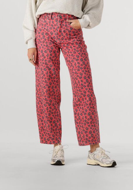 Rode BY-BAR Wide jeans LEW RED CHEETAH PANTS - large