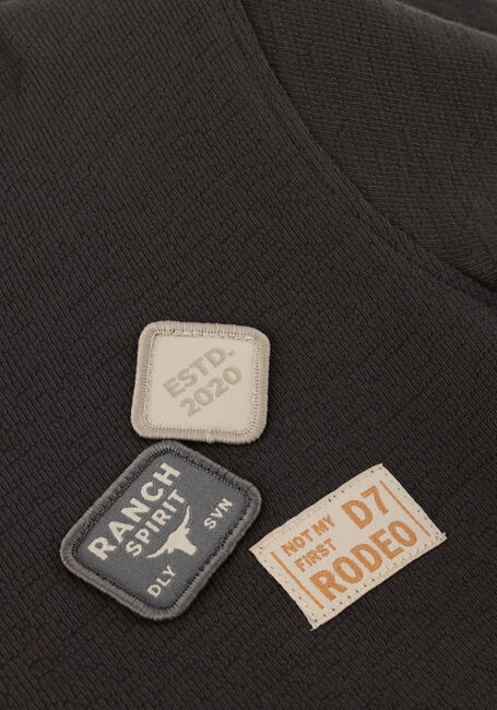 DAILY7 T-shirt T-SHIRT BASIC BADGE Gris fonc&eacute; - large