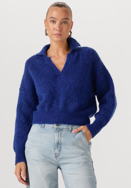 BY-BAR Pull POLO PULLOVER en bleu - large
