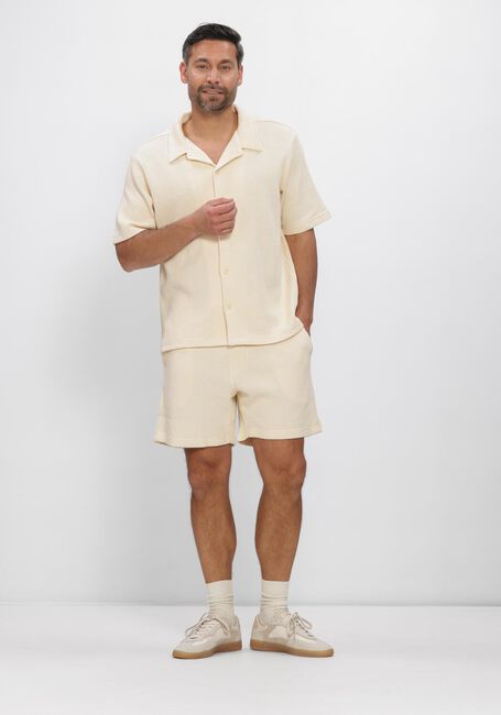 SHIWI Chemise d&eacute;contract&eacute; DEAN WAFFLE STRUCTURE SHORTSLEEVE en beige - large