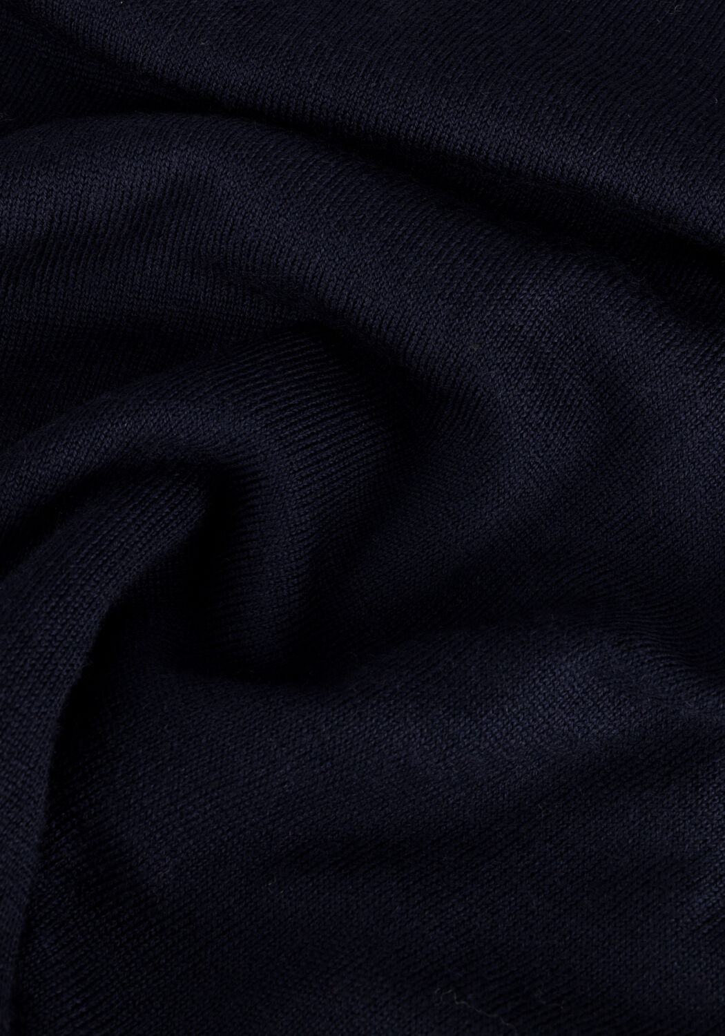 PROFUOMO Col roul&eacute; PULLOVER HALFZIP Bleu fonc&eacute; - large