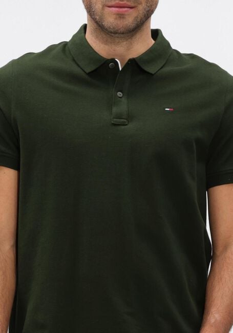 TOMMY JEANS Polo TJM SLIM PLACKET POLO EXT Vert fonc&eacute; - large