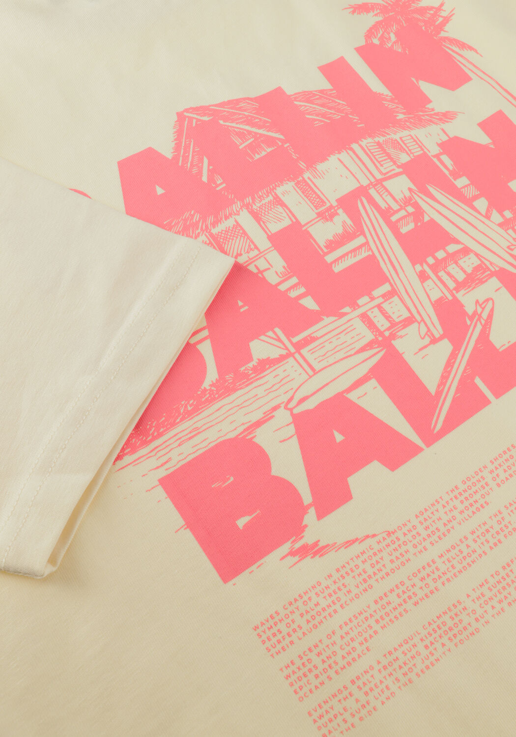 BALLIN T-shirt 017124 &Eacute;cru - large