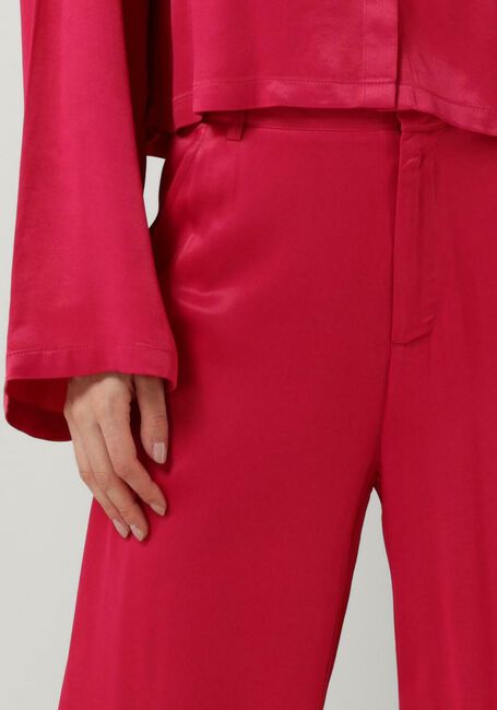 ALIX THE LABEL Pantalon large LADIES WOVEN SATIN PANTS en rose - large