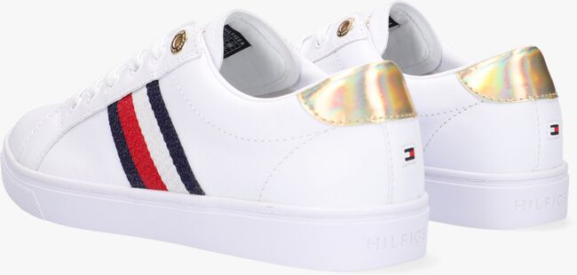 Witte TOMMY HILFIGER Lage sneakers TH CORPORATE CUPSOLE - large