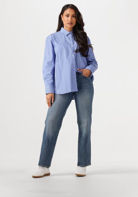 Blauwe TOMMY HILFIGER  ESS POPLIN EASY FIT SHIRT - large