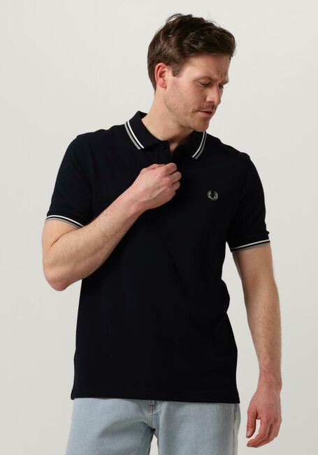 FRED PERRY Polo TWIN TIPPED FRED PERRY SHIRT Bleu fonc&eacute; - large