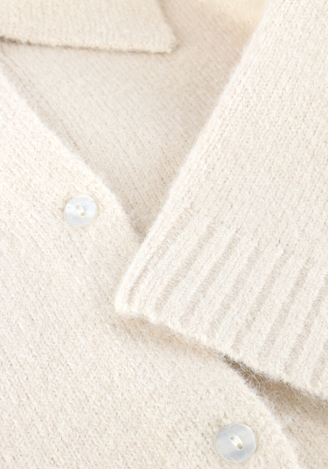 Creme NEO NOIR  CUNNA KNIT BLOUSE - large