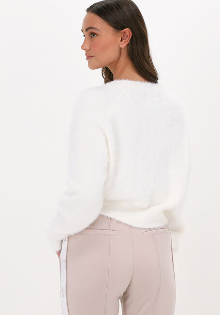 Beige COLOURFUL REBEL Vest AURORA KNITTED CROPPED CARDIGAN - large